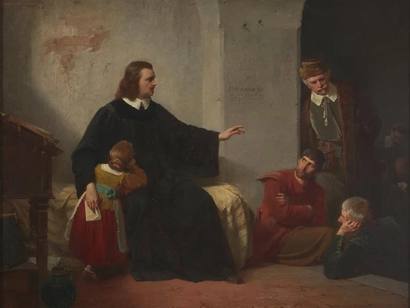 1828-George Frederick Folingsby - Bunyan in prigione nel 1864